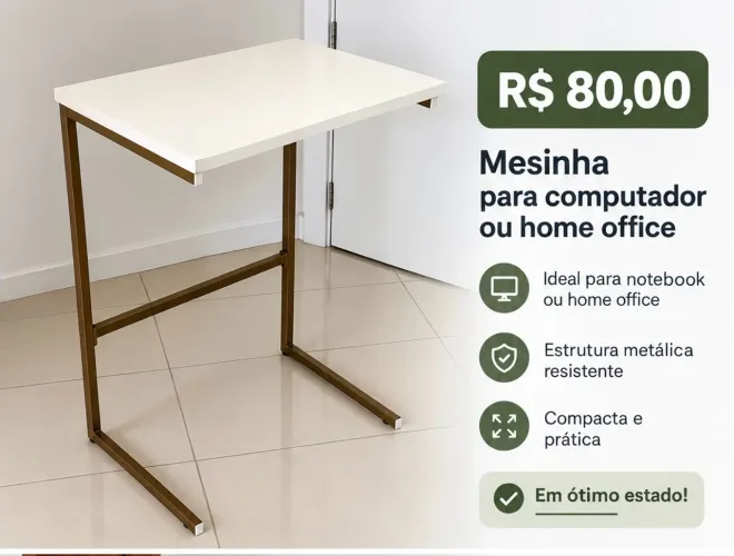 Mesinha para Computador / Home Office - R$ 80,00