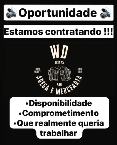 Funcionário para adega
