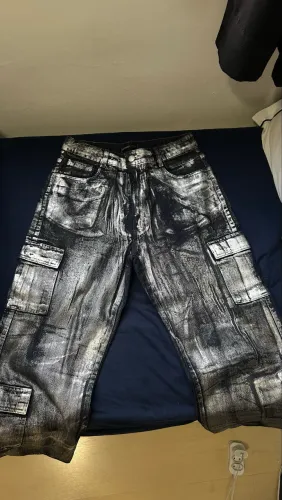 Calça prateada TAM 42