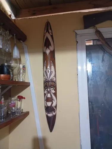 Máscara decorativa africana / Bali 1m madeira