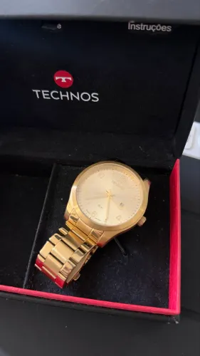 Relógio Masculino Technos Steel Dourado