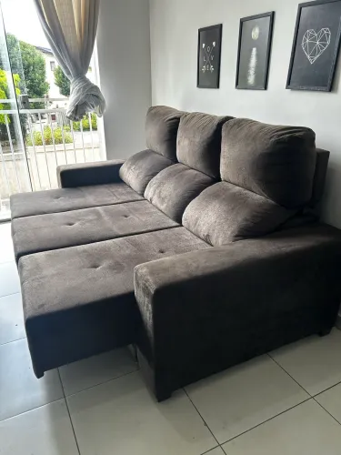 Sofá retrátil e reclinável entrego 