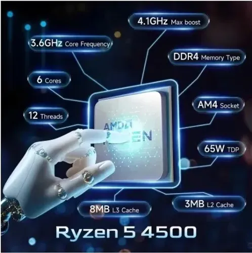 Ryzen 5 4500 ( Usado )