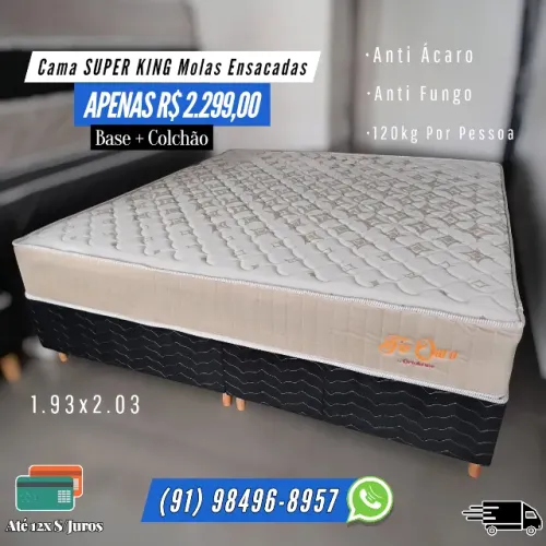 CAMA SUPER KING MOLAS ENSACADAS
