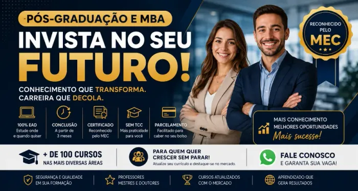MBA EM GESTÃO EMPRESARIAL - EAD | RECONHECIDO PELO MEC