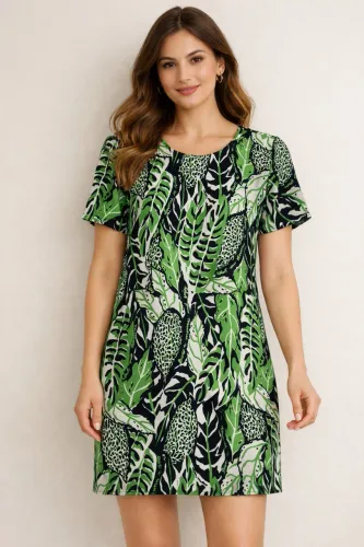 Vestido tam P / M estampa tropical da SOMMER
