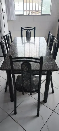 Mesa de granito de 6 lugares