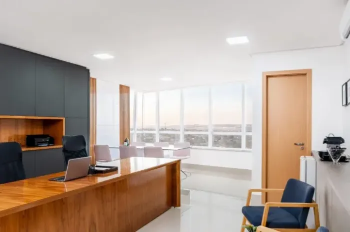 Sala comercial para Aluguel 44m² MOBILHADA, Lozandes Corporate Design