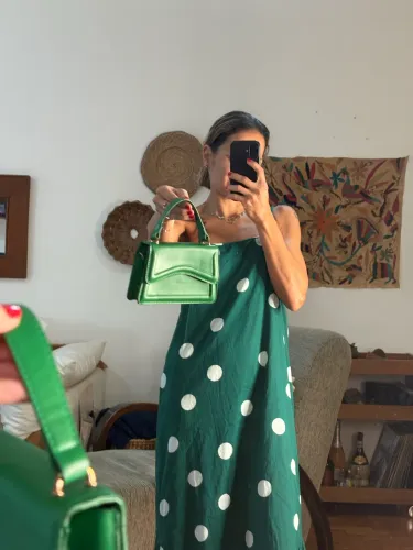 Bolsa de mão verde