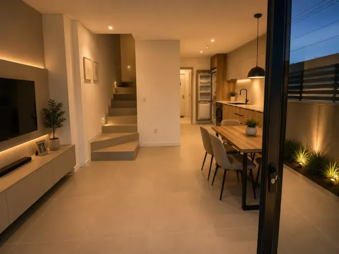 Casa semimobiliada no Portal do Ribeirão | Sul da Ilha