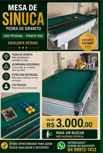 Mesa sinuca 