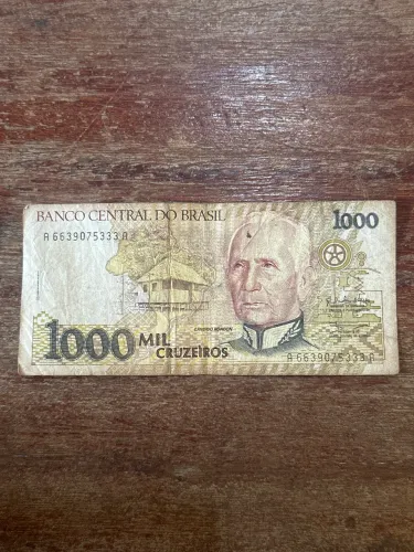 Nota Rara 1000 Cruzeiros Cândido Rondon
