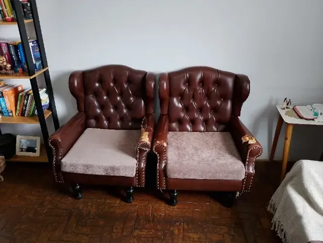 Sofá vintage marrom