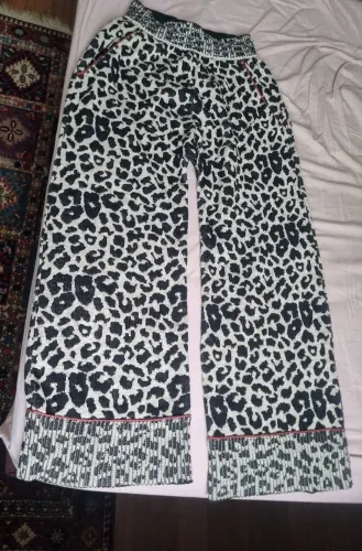 calça jogger tricot animal print le lis blanc p