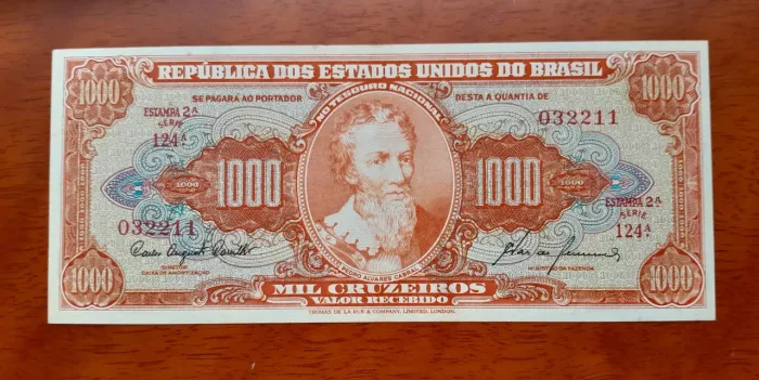 Cédula Abrobrinha de 1000 cruzeiros - Série 124