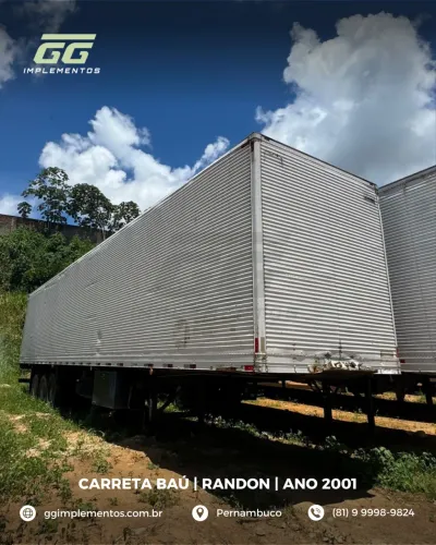 Carreta baú l Randon l Ano 2001 