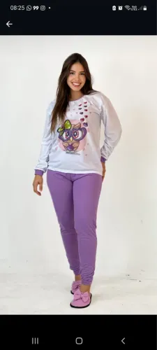 Pijamas manga longa novo 