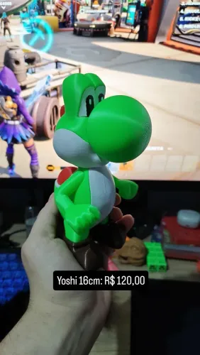 Boneco Action Figure Yoshi Mario 16cm
