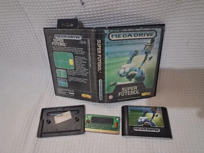 JOGO MEGA DRIVE SUPER FUTEBOL ORIGINAL CAIXA