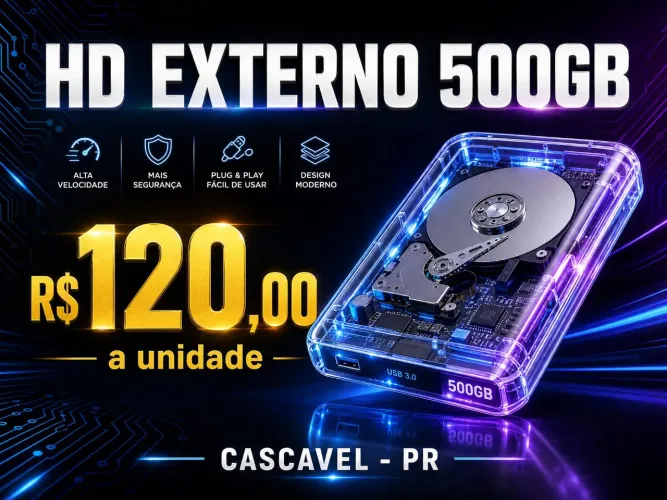 HD EXTERNO 500gb