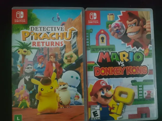 Mario vs DK Switch + Brinde Detetive Pikachu