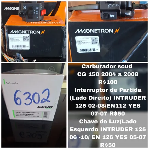 Peças CG, yes e intruder