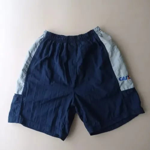Bermuda shorts tactel com forro masculina vintage - m - caixa econômica federal