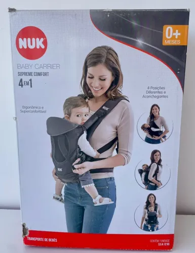 Canguru para Bebê NUK Supreme Comfort 4 em 1 - Preto