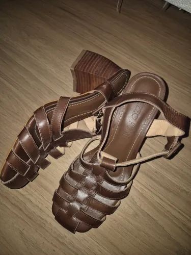 Sandália 36 couro