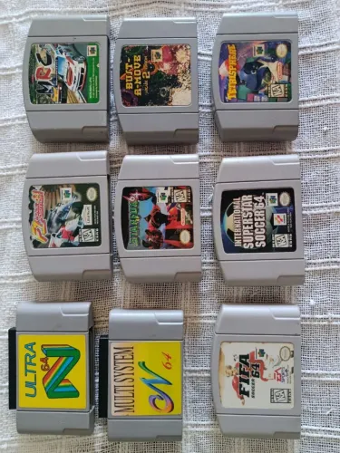 Cartuchos Nintendo 64 - jogos originais 