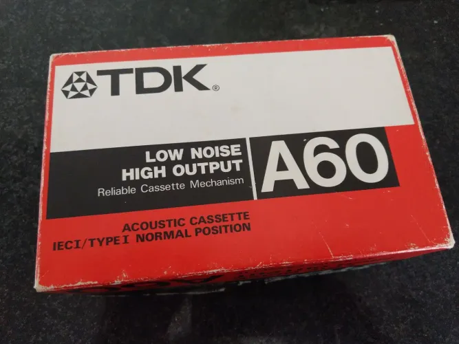 Fita cassete TDK A60 (caixa com 10)