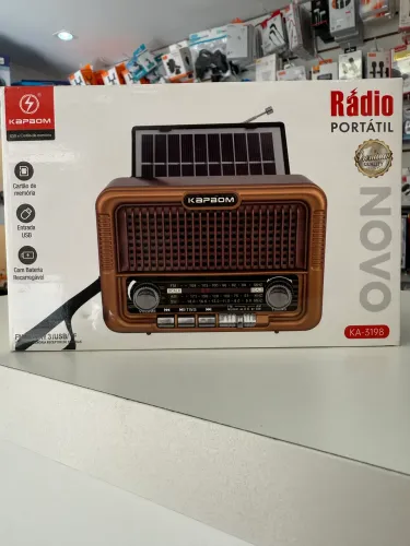 Rádio energia solar na loja Supereletronicosjf 