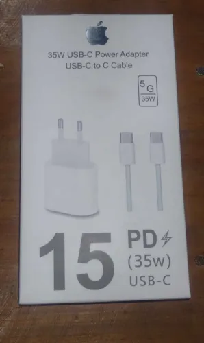 Carregador Iphone 35W Tipo C Tipo C Compatível Com Iphone 15 Em Diante  