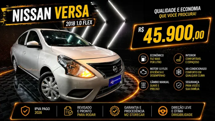 Nissan Versa 1.0 12V Flexstart 4P Mec. 2018