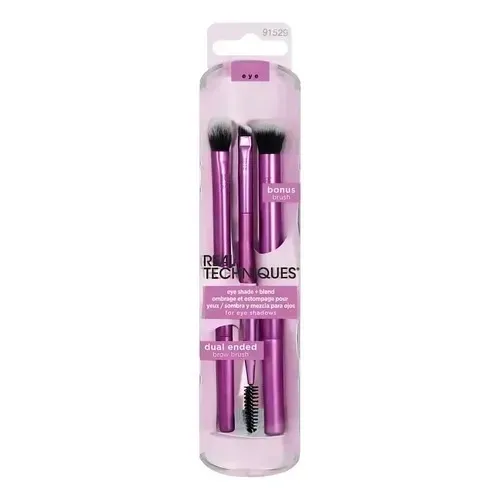 Conjunto de Pincéis de Maquiagem para Sombra e Mistura de Olhos Real Techniques