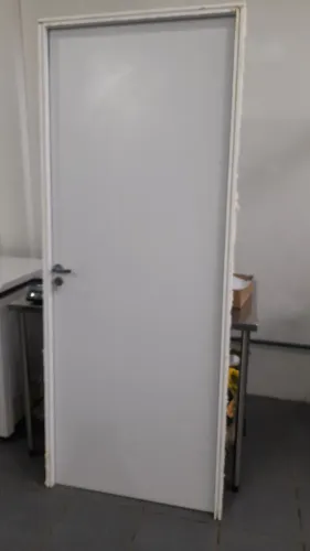 Kit porta drywall interna branco completa 210x80cm 