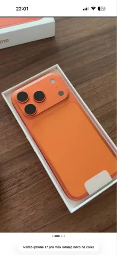 iPhone 17 pro max 256 laranja