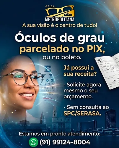 Óculos parcelado