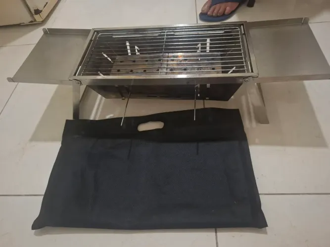 Chuvisqueiro portátil de inox
