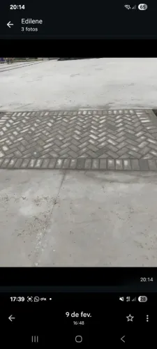 Pavimentação em bloquetes