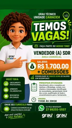Vaga de Vendedor