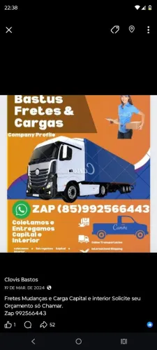 Frete Mudanças e Cargas