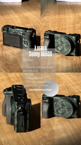 Câmera Sonny A6500 conservada
