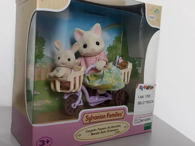 Sylvanian Families Conjunto Passeio de Bicicleta + Coelho blind bag