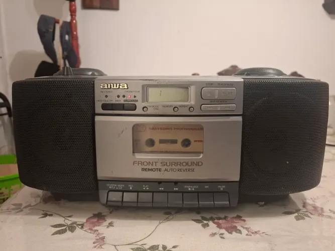 Rádio gravador e cd player aiwa