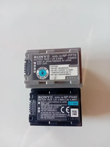 Baterias Sony novíssimas para filmadoras