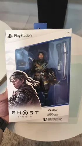 Action Figure Jin Sakai de Ghost of Tsushima - Oficial da Playstation