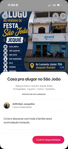Casa para alugar pro São João