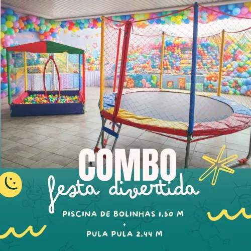 Aluguel pula pula + piscina de bolinhas