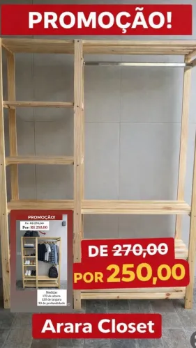 Vendo arara closet 